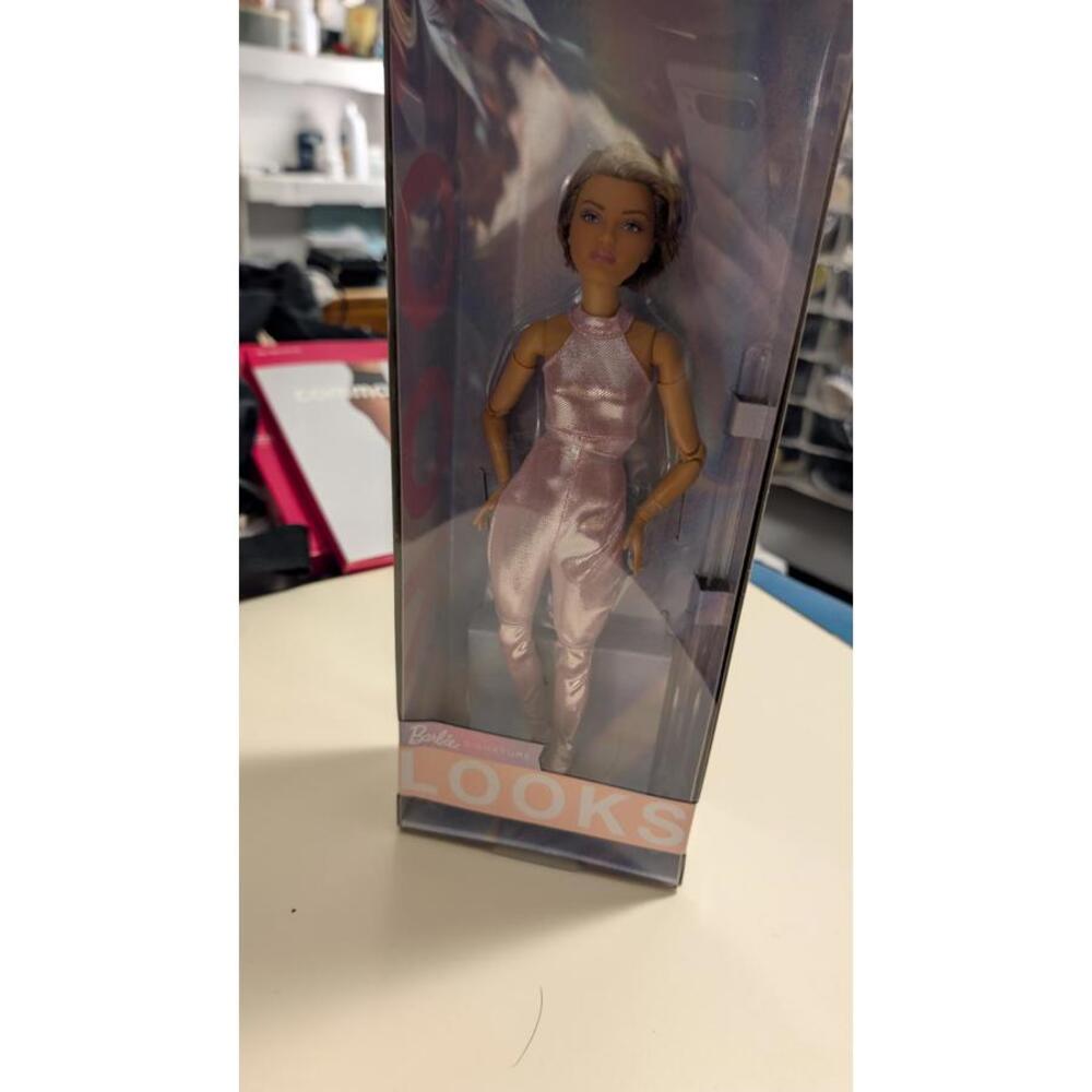 Barbie Looks Wave Four Doll in Pink Shimmer Jumpsuit - Picture 2 of 7